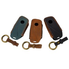 Car Leather Key Fob Cover Case