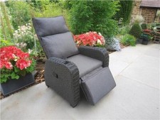 RATTAN RECLINER WICKER GARDEN