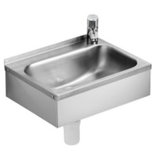 Armitage Shanks Denholm 2 Wash Basin Stainless Steel 460 mm RH No Overflow