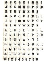 Alphabet Stamps 4 Fonts and