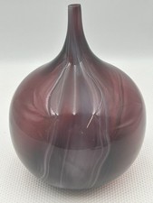 Glass Onion Vase Wine Colour