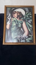 Tamara de Lempicka, 'Young Girl In Green' c 1927 Exhibition Print From 1989