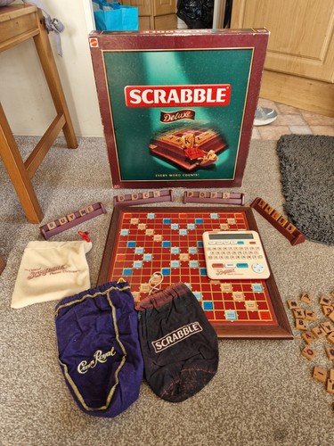 Scrabble deluxe board game - deluxe,