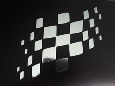 Chrome checkered flag