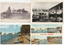 8 x Postcards of Boats Bridlington, Cattolica, Gt Yarmouth, Marseille
