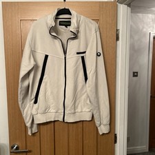 Nicholas Deakins Men's Fleece Jacket Cream Size Xl