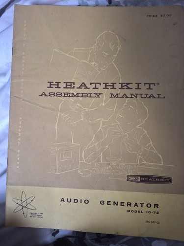 Vintage 1962 heathkit 72 - 1962, ig-72