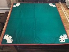 Vintage Green Felt Card Table