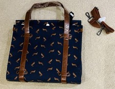 Navy Fox Canvas Crossbody
