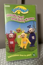 Teletubbies Hands, Feet and Dirty Knees VHS Video PAL Children’s Kids TV