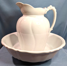 Vintage Royal Ironstone China ~ Johnson Bros. England ~ Pitcher and Basin/Bowl
