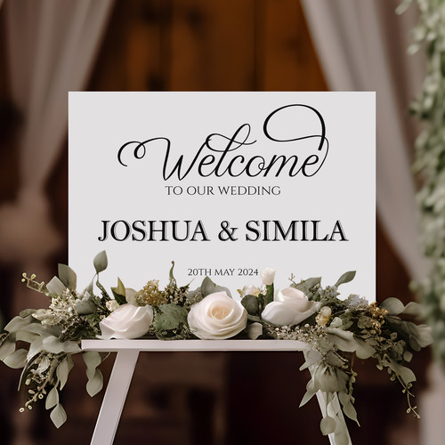 Personalised wedding sign - personalised,