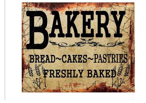 Vintage style bakery sign - ,