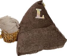 Personalised bean bag chair, ready filled, child size with letter luxury fabric