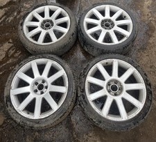 Audi TT Mk1 8N, 18x 8J RS4 9 Spoke Alloy Wheels & Tyres 5x100