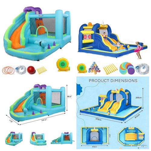 Multi color bouncy castle - bouncy,
