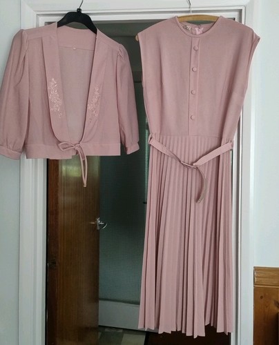 Vintage pink dress jacket - dress, 38