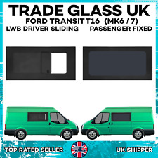 Ford Transit Mk 6/7 Driver Side SLIDING + Pass FIXED Windows MWB/LWB 2000 - 2014