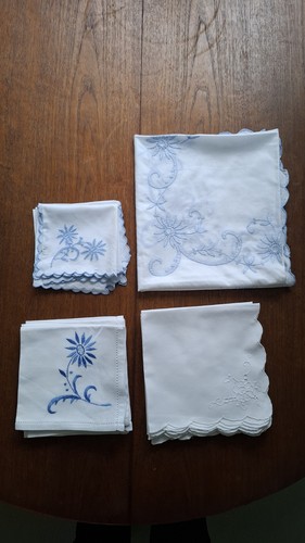 Vintage embroidered tablecloth - embroidered,