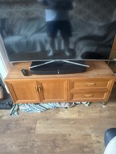 Retro Teak G Plan TV Unit Stand Media Hi Fi Sideboard Drawer on 2 Hairpin legs  