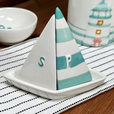 Salt Pepper Set Sail Boat