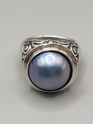 Sterling silver cocktail - silver, ring