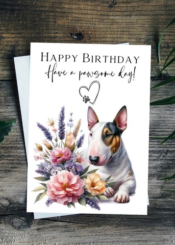 English bull terrier birthday - terrier,