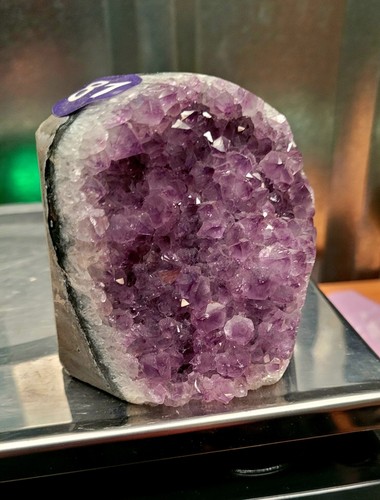 Amethyst cut base - base, geode