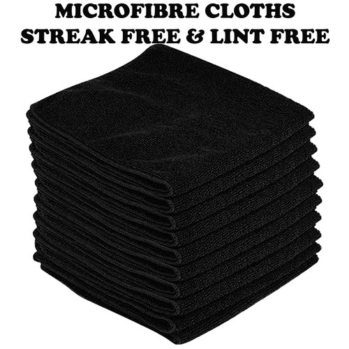 Black large microfibre - black,