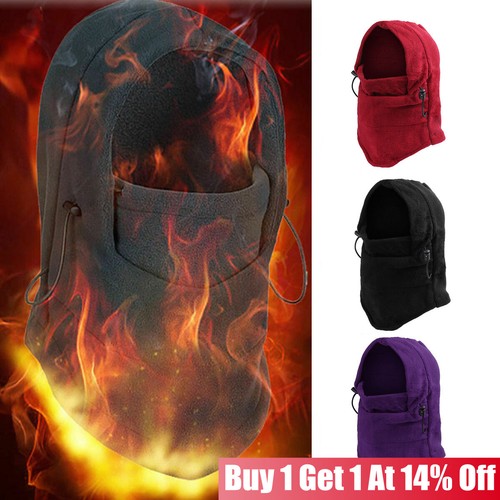 Warm fleece balaclava ski bike - ski,