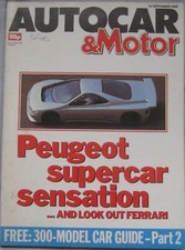 Autocar magazine 21 September