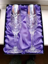2 x Crystal Champagne / Wine /