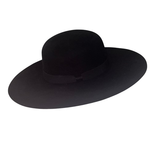 Rdr black felt - brim, hat