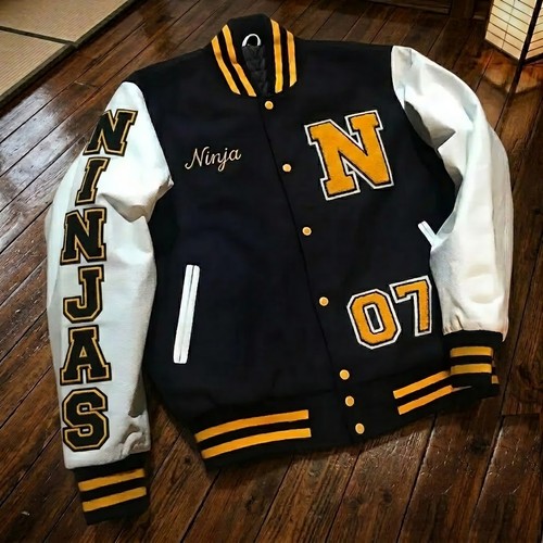 Embroidered varsity letterman - embroidered,