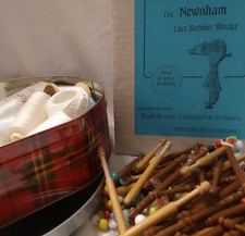 Lace Making Equipment - Threads, Bobbins & Bobbin Winder