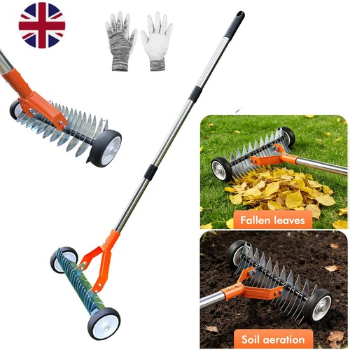 Rolling lawn garden scarifier - lawn,