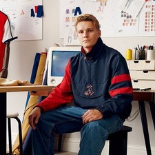 Arsenal Retro Crest 1/4 Zip Windbreaker