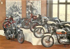 Postcard:;National Motorcycle Museum, Post-War Soocc and 650Cc Triumph Twins
