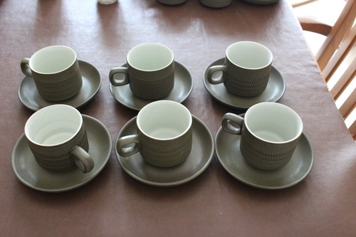 Denby chevron cup and - and, x