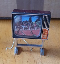Vintage Lundby TV on Stand