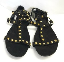 Kurt Geiger Womens Black Studded Gladiator Sandals Size EU 38 | Ref Q/357#