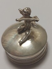 Antque Solid Silver Snuff Pill