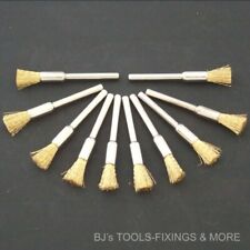 10 BRASS WIRE 5MM BRUSHES