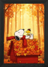 Snoopy and woodstock autumn - woodstock,