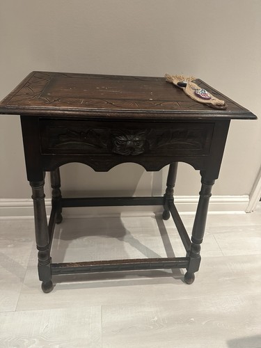 Antique mahogany console table - mahogany,