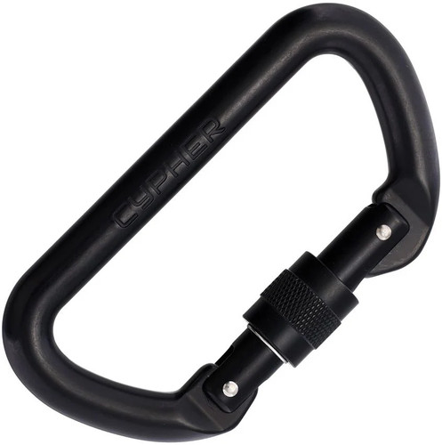 Cypher screw gate carabiner - d,