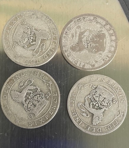 Pre 1947 sixpence 1920 1921