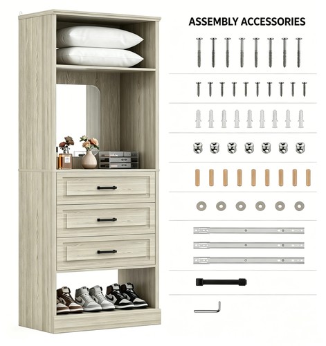 Modern armoire wardrobe with - modern,