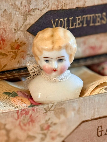 Antique blonde china - china, head