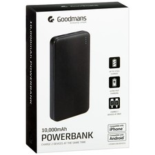 Goodmans 2 USB Power Bank 10,000mAh - Various Colours